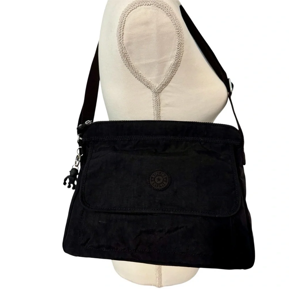 Kipling Charcoal Shoulder Bag | Very Good Condition